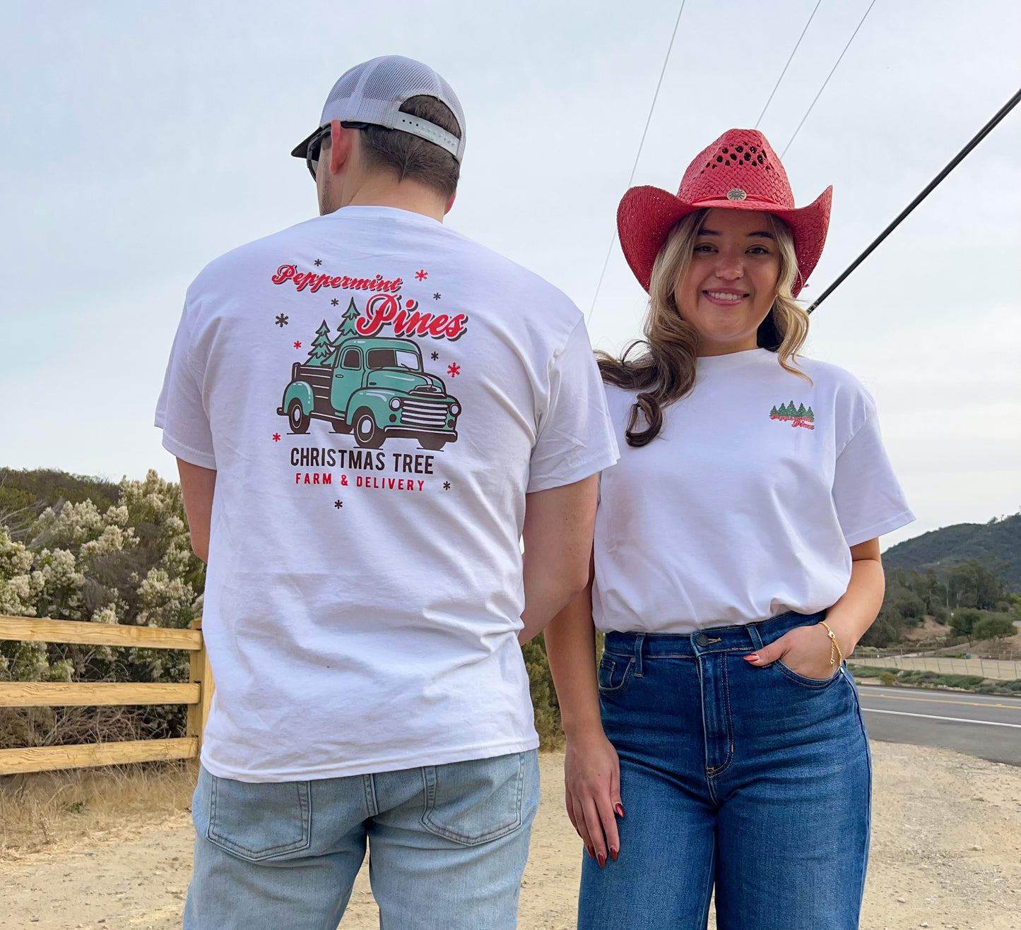 Peppermint Pines Tree Farm - Unisex T-Shirt