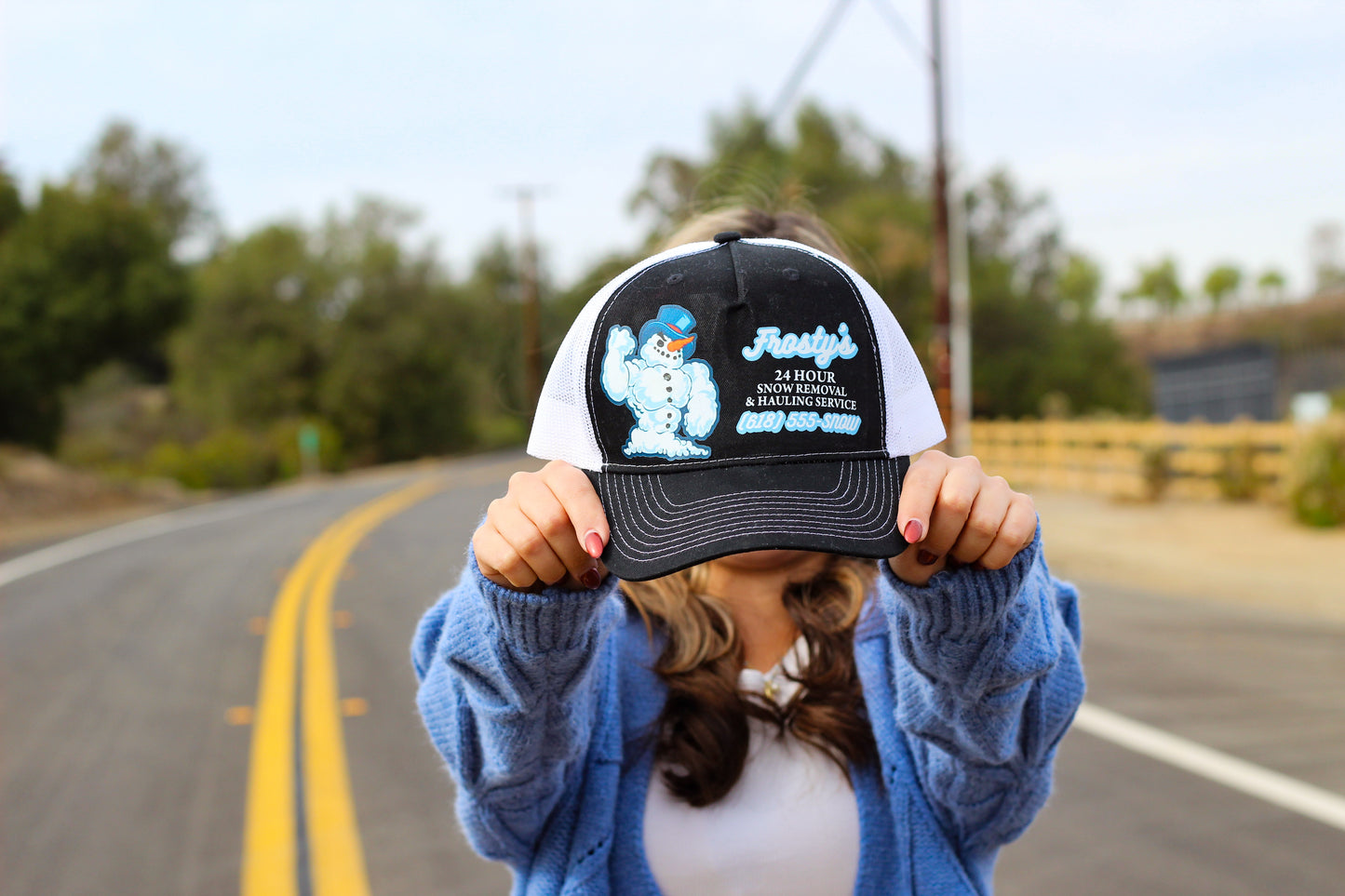 Frosty's Snow Removal - Unisex Trucker Hat (Snapback)