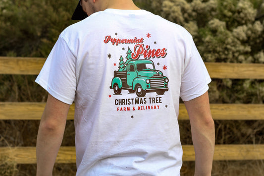 Peppermint Pines Tree Farm - Unisex T-Shirt