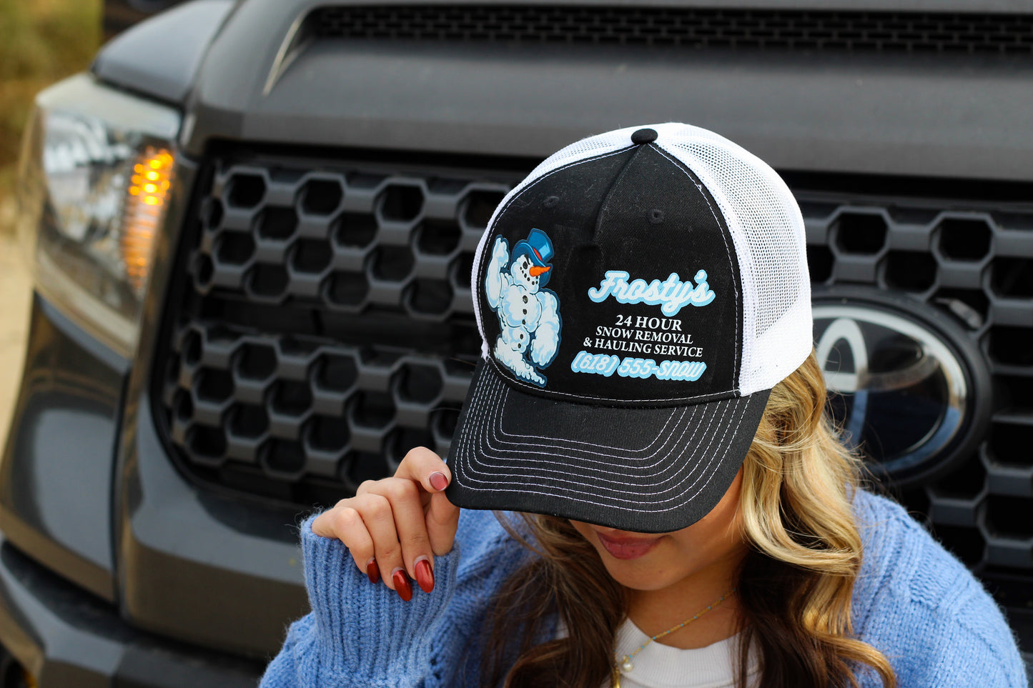 Frosty's Snow Removal - Unisex Trucker Hat (Snapback)