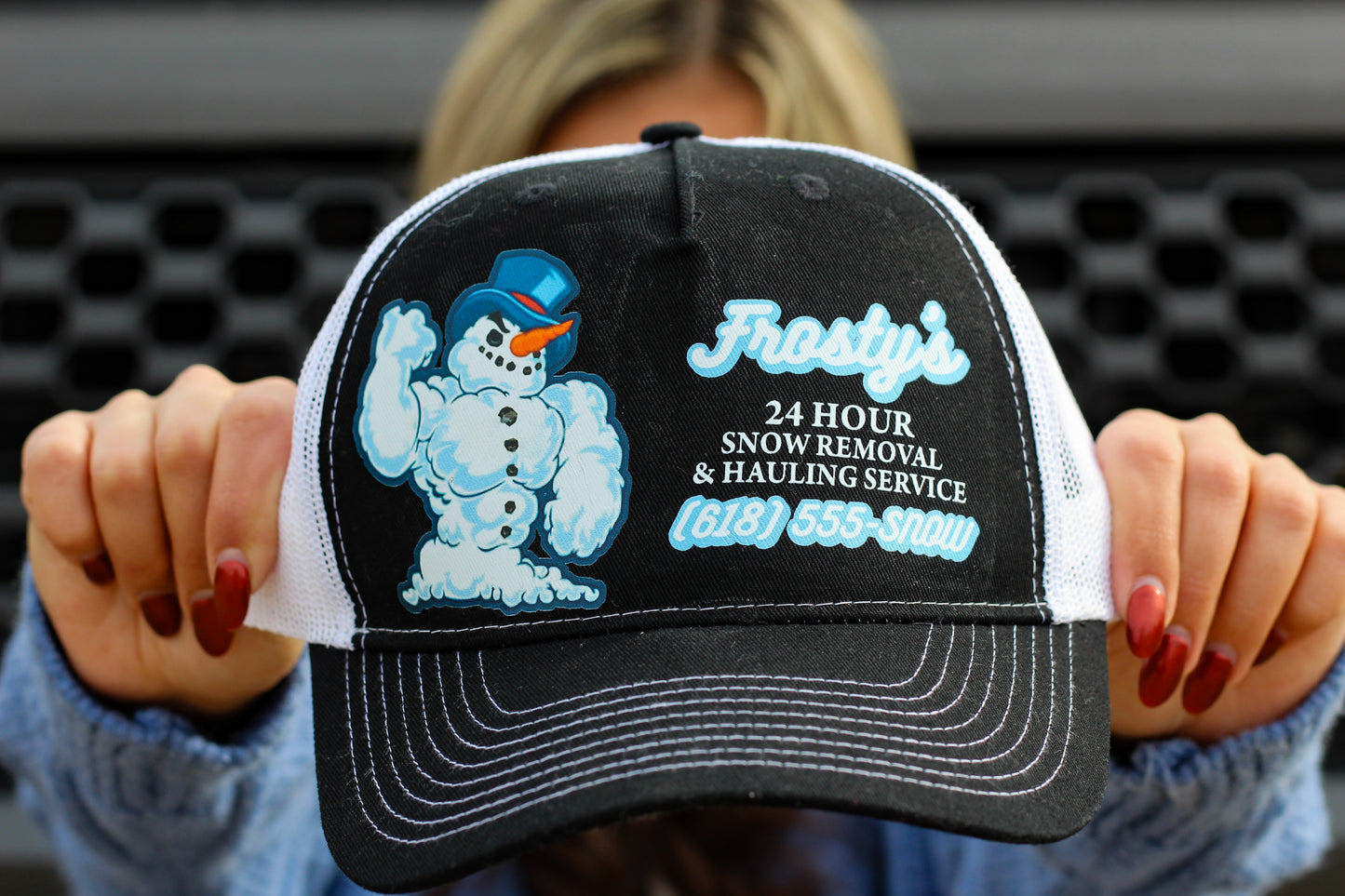 Frosty's Snow Removal - Unisex Trucker Hat (Snapback)